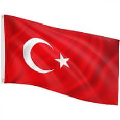 Greatstore Vlajka Turecko, 120 x 80 cm