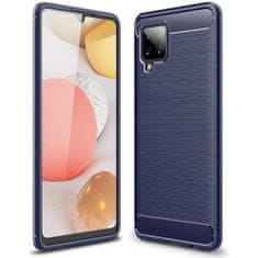 MG Carbon Case Flexible silikónový kryt na Samsung Galaxy A42 5G, modrý