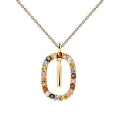 PDPAOLA Krásny pozlátený náhrdelník písmeno "I" LETTERS CO01-268-U (retiazka, prívesok)