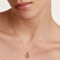PDPAOLA Krásny pozlátený náhrdelník písmeno "L" LETTERS CO01-271-U (retiazka, prívesok)