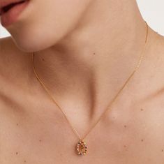 PDPAOLA Krásny pozlátený náhrdelník písmeno "P" LETTERS CO01-275-U (retiazka, prívesok)