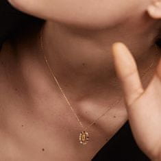 PDPAOLA Krásny pozlátený náhrdelník písmeno "O" LETTERS CO01-274-U (retiazka, prívesok)