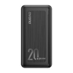 DUDAO K12PQ+ Power Bank 20000mAh 2x USB QC 3.0 PD 20W, čierny