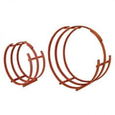 Lienbacher Stojany na drevo 55 x 25 x 56 cm a 80 x 29 x 81, kruhový, farba zhrdzavená