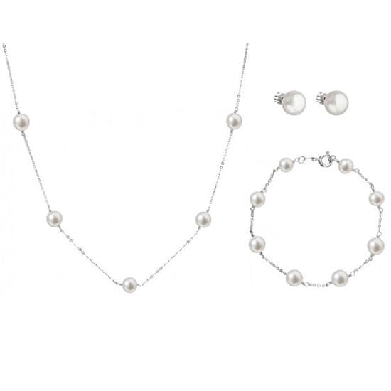 Evolution Group Elegantná zvýhodnená súprava šperkov Pavona 21004.1, 22015.1, 23008.1 (náhrdelník, náramok, náušnice