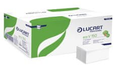 Lucart Professional Uteráky "Easy", biele, papierové, skladané Z/V, 1 vrstvové, 863062
