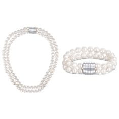 JwL Luxury Pearls Zvýhodnená perlová súprava šperkov JL0598 a JL0656 (náramok, náhrdelník)
