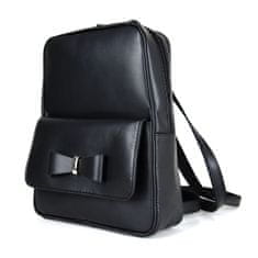 VegaLM Exkluzívny kožený ruksak z pravej hovädzej kože v čiernej farbe