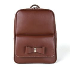 VegaLM Exkluzívny kožený ruksak z pravej hovädzej kože v hnedej farbe