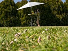 Veľký záhradný slnečník 300cm - svetlošedý