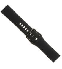 FIXED Silikónový remienok Silicone Strap so šírkou 20 mm pre smartwatch, čierny FIXSST-20MM-BK