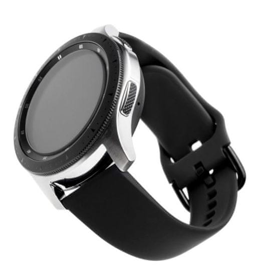 FIXED Silikónový remienok Silicone Strap so šírkou 22mm pre smartwatch, čierny FIXSST-22MM-BK