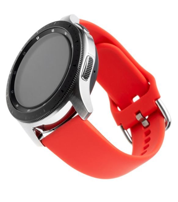 FIXED Silikónový remienok Silicone Strap so šírkou 22mm pre smartwatch, červený FIXSST-22MM-RD