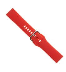 FIXED Silikónový remienok Silicone Strap so šírkou 22mm pre smartwatch, červený FIXSST-22MM-RD