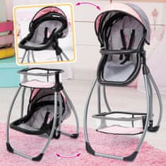 Bayer Design Jedálenská stolička Trio ružová/sivá