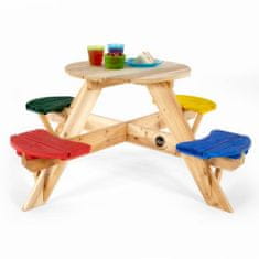 PLUM Plum dřevěný piknikový stůl se stoličkami
