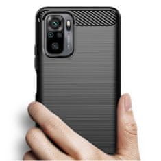 IZMAEL Puzdro Carbon Bush TPU pre Xiaomi Redmi Note 10 5G - Čierna KP10696