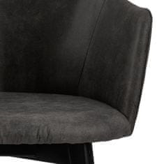 Design Scandinavia Jedálenská stolička Bella (SET 2ks), tkanina, antracitová