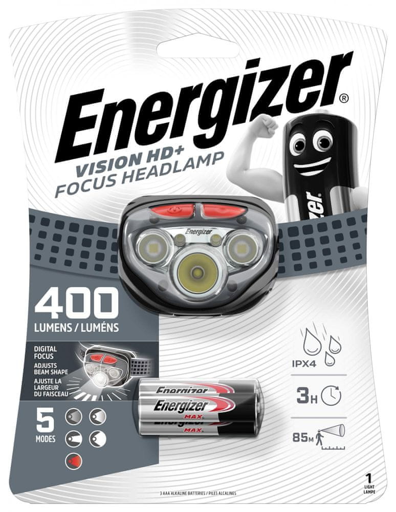 Energizer Headlight Vision HD+ Focus 250lm 3xAAA