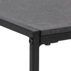 Design Scandinavia Konferenčný stolík Infinity, 80 cm, čierna