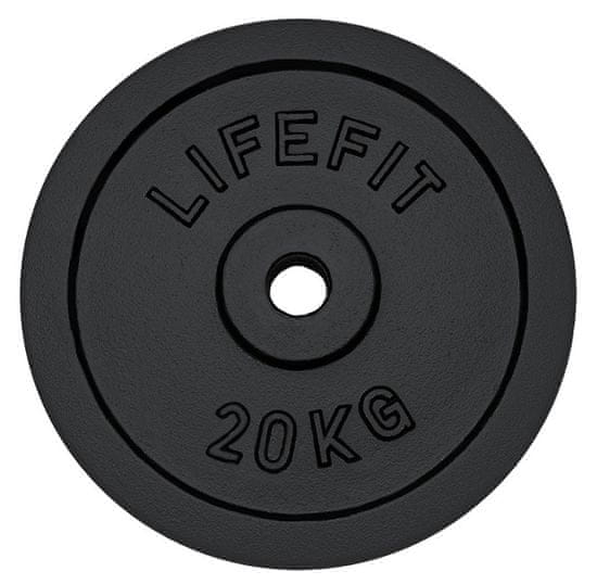 LIFEFIT Kotúč 20 kg, kovový, pre 30 mm tyč