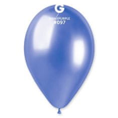 Gemar latexové balóniky - chrómové fialové - lesklé - 50 ks - 33 cm