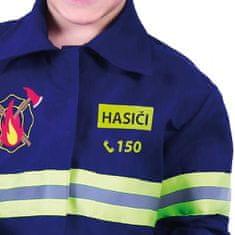 Detský kostým hasič - požiarnik veľ. M - EKO obal
