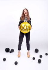 Balónik fóliový 30. narodeniny zlatý - 45cm
