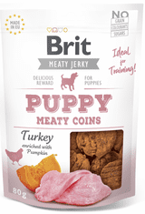 Brit Jerky Puppy Turkey Meaty Coins 12 x 80 g