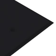 Vidaxl Záhradná lavička a čierna podložka 175 cm teakový masív