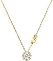 Michael Kors Nežný pozlátený náhrdelník so zirkónmi MKC1208AN710