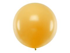 PartyDeco Balón veľký metalický zlatý 1m