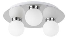 Rabalux Prisadené stropné svietidlo do kúpeľne Becca 3x28W | G9 | IP44 - chróm
