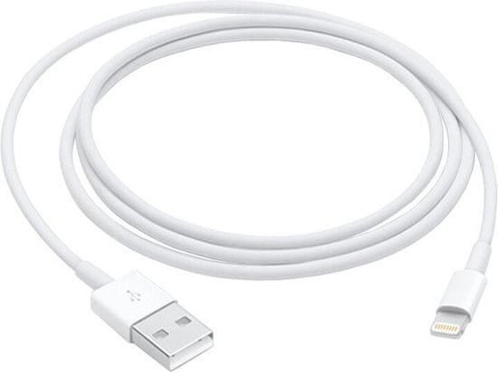 Apple kábel USB-A - Lightning, M/M, nabíjací, dátový, 1m MXLY2ZM/A, biela