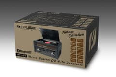 Muse MT-115W, gramorádio s CD a USB, čierne
