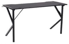 Design Scandinavia Herný stôl Ninja, 140 cm, čierna
