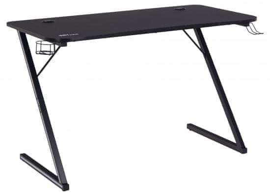 Design Scandinavia Herný stôl Aiden, 120 cm, čierna
