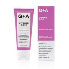 Q+A Antioxidačné maska s vitamínmi A, C, E (Warming Gel Mask) 75 ml