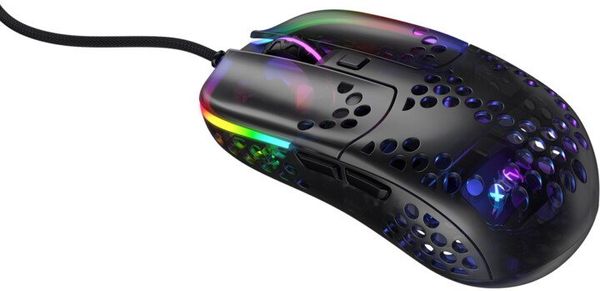 Xtrfy MZ1 - Zy's Rail, čierna (MZ1-RGB-BLACK-TP) myš optický senzor 16 000 DPI herný hladký sklz Kailh GM 8.0 56 gramov