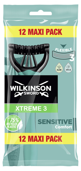 Wilkinson Sword Xtreme3 Pure Sensitive jednorazové holítka 12ks