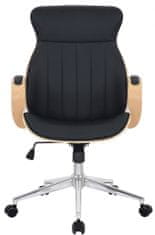 BHM Germany Kancelárska stolička Melilla, syntetická koža, prírodná / čierna