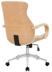 BHM Germany Kancelárska stolička Melilla, syntetická koža, prírodná / krémová