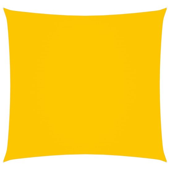 Vidaxl Tieniaca plachta oxfordská látka štvorcová 3,6x3,6 m žltá