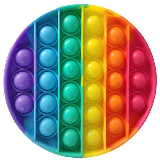 Teddies Bubble pops Praskajúce bubliny antistresová spoločenská hra kruh dúha
