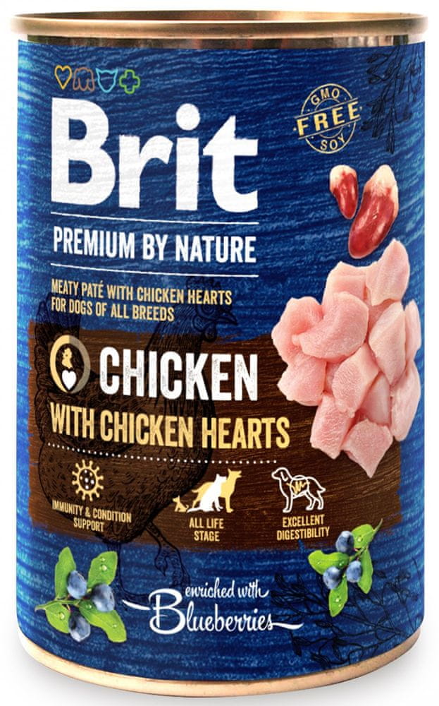 Brit Premium by Nature Chicken with Hearts 6 x 400 g