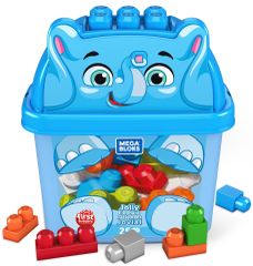 MEGA BLOKS Kýblik s kockami Modrý sloník