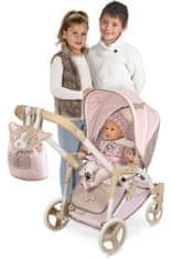 DeCuevas 81643 Skladací kočík pre bábiky 3 v 1 s prenosnou taškou DIDI 2021 75 cm