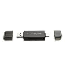 BW-CR1 čítačka kariet SD USB-C / USB-A, čierna