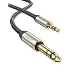 Ugreen AV127 audio kábel 3.5mm mini jack - 6.35mm jack M/M 2m, sivý