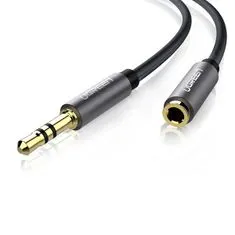 Ugreen AV118 predlžovací audio kábel 3.5mm mini jack 2m, M/F, čierny